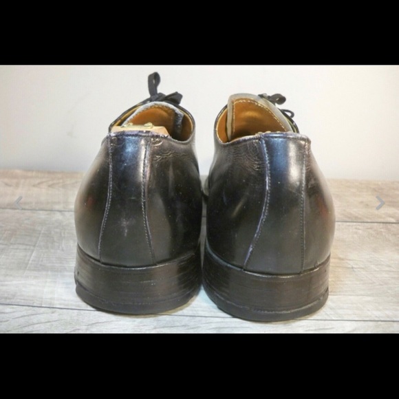 Joseph Cheaney & Sons Daytons Capped Cap Toe Black Dress Oxfords Shoes Men's 10 - Picture 7 of 10